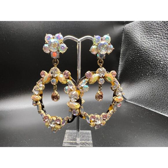 J. Crew Ornate Hoop Earrings - Picture 1 of 5